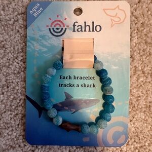 FAHLO Aqua Blue Shark Tracking Bracelet